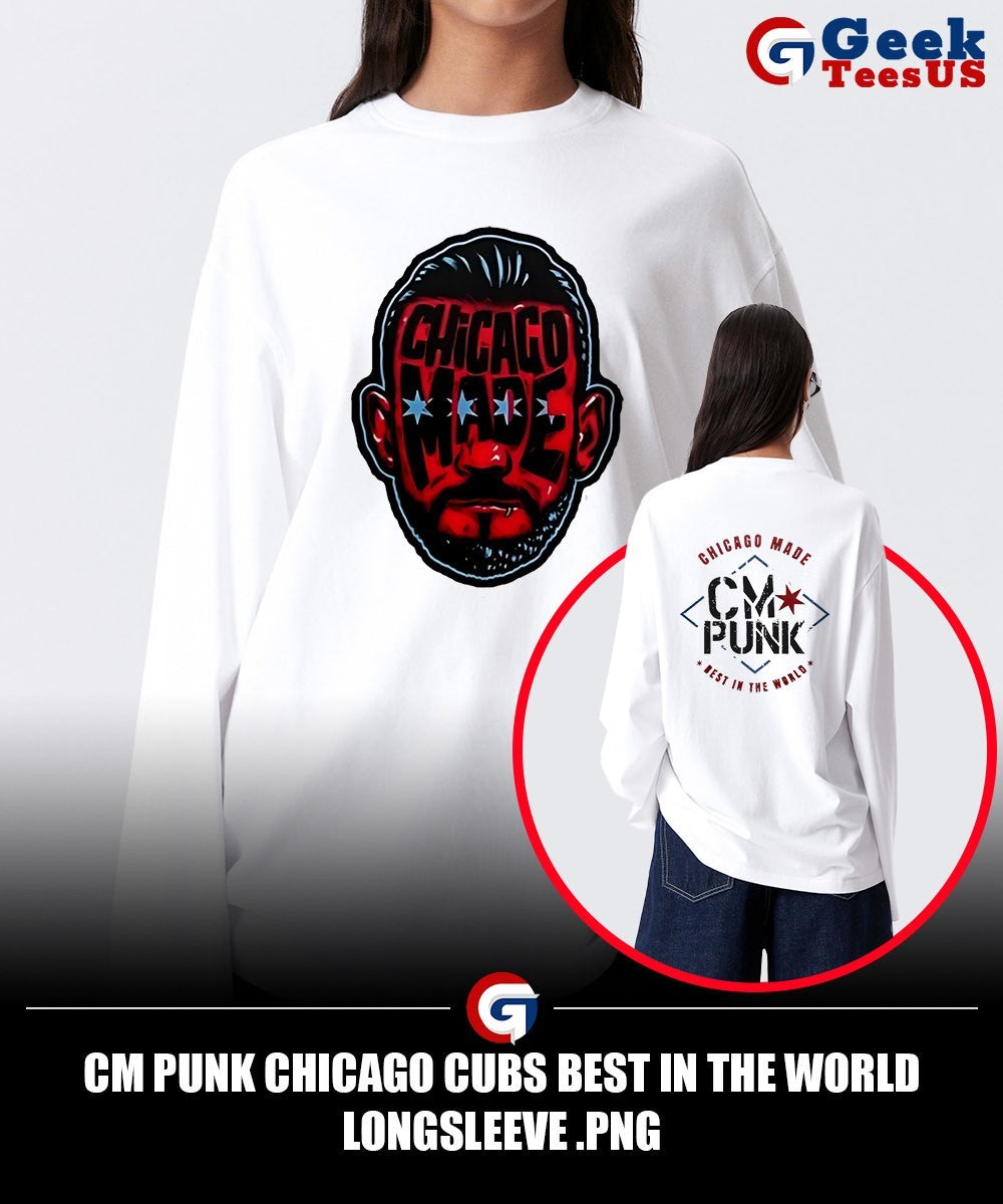 CM Punk Chicago Cubs Best in the World shirt