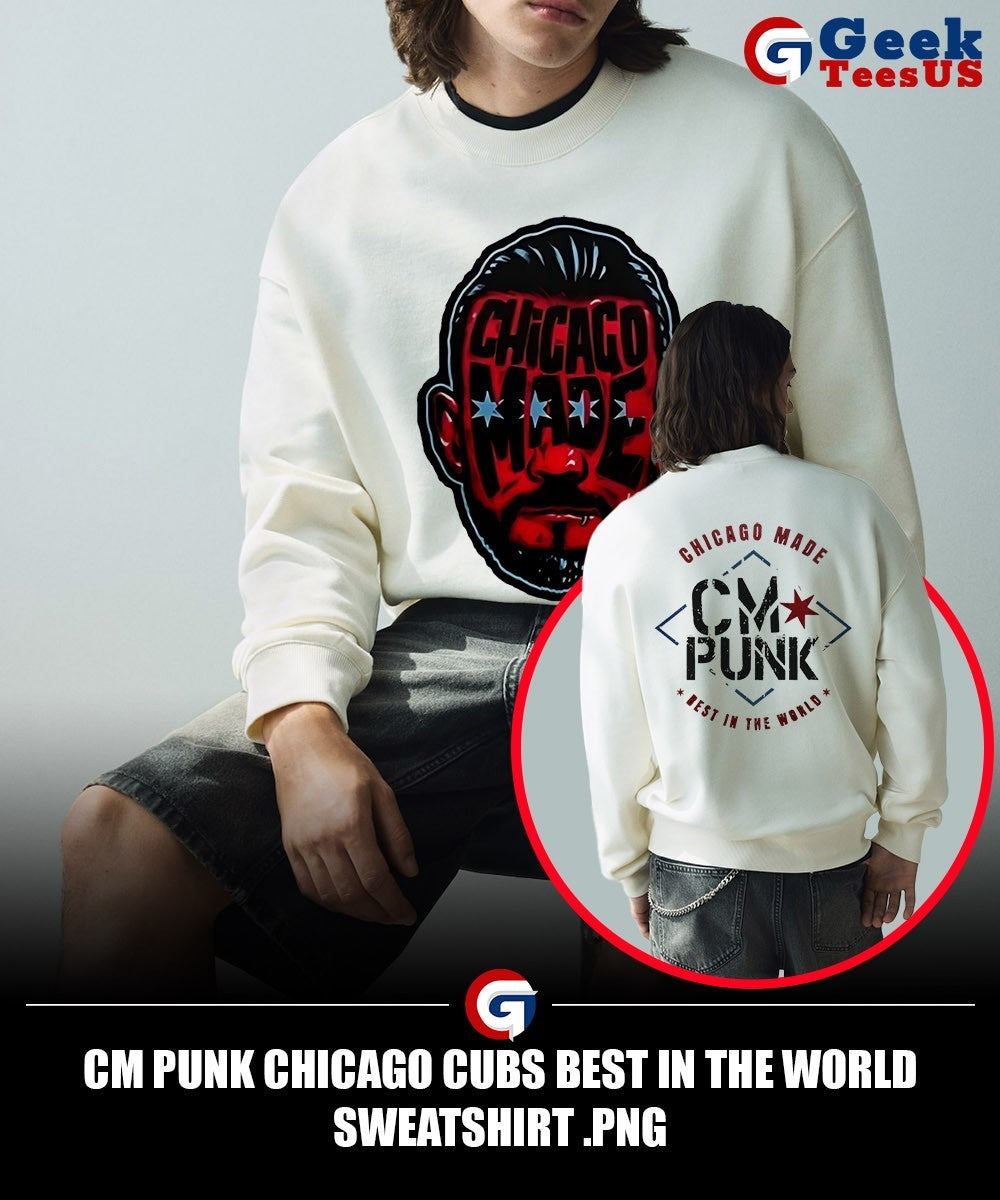 CM Punk Chicago Cubs Best in the World shirt