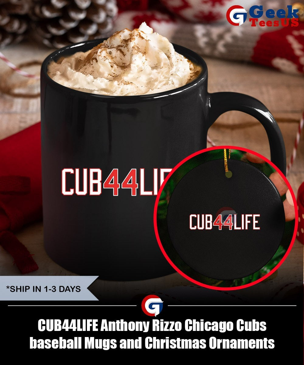 CUB44LIFE Anthony Rizzo Chicago Cubs baseball shirt