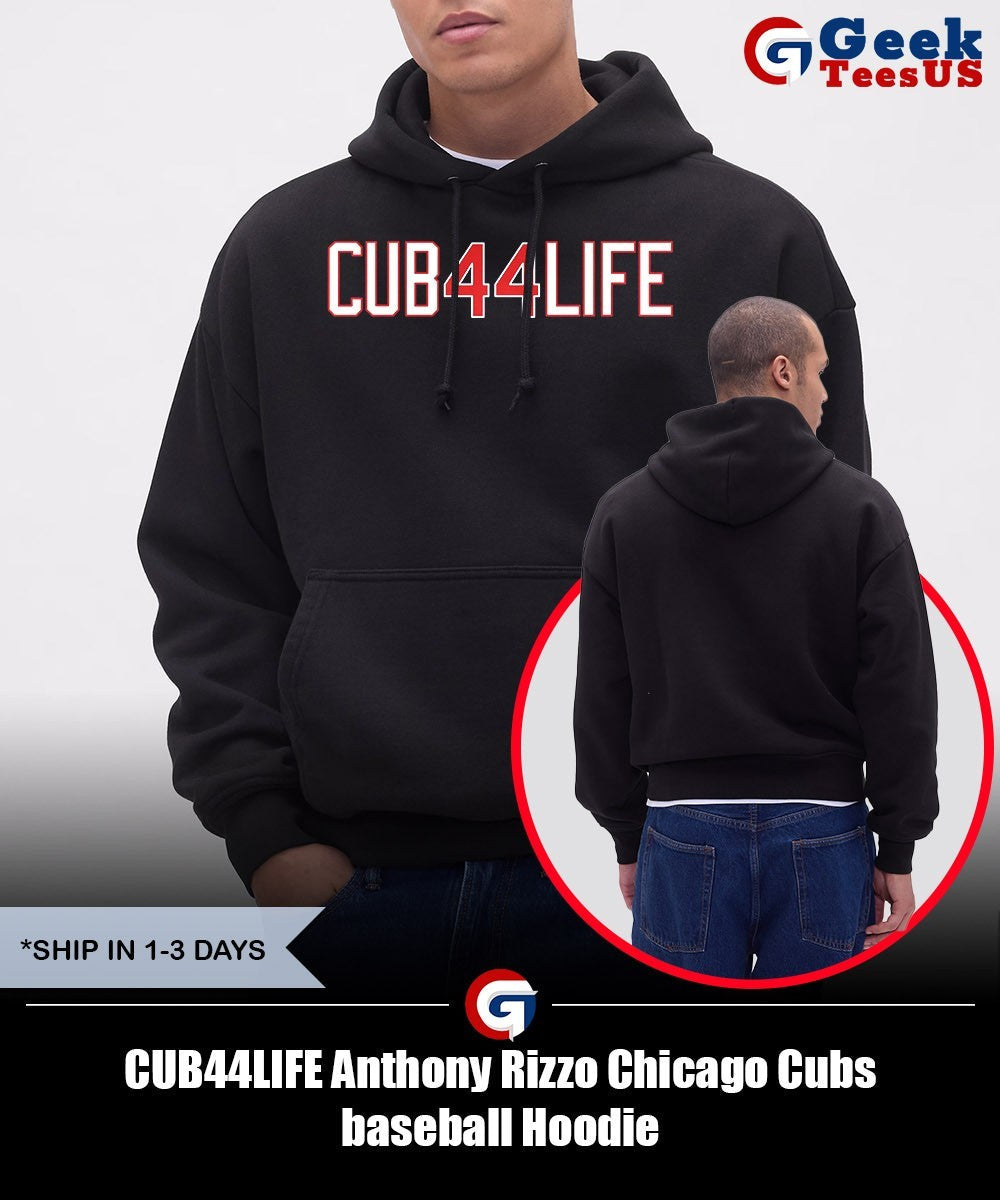 CUB44LIFE Anthony Rizzo Chicago Cubs baseball shirt