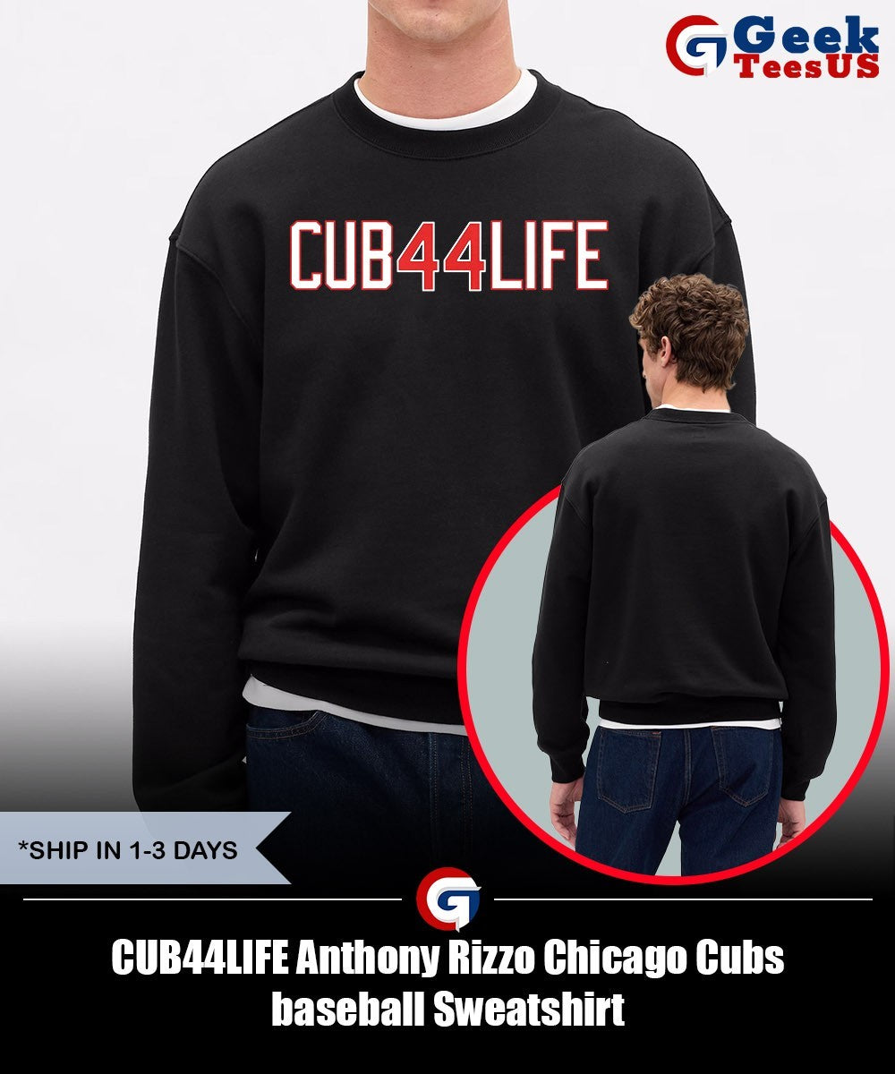 CUB44LIFE Anthony Rizzo Chicago Cubs baseball shirt