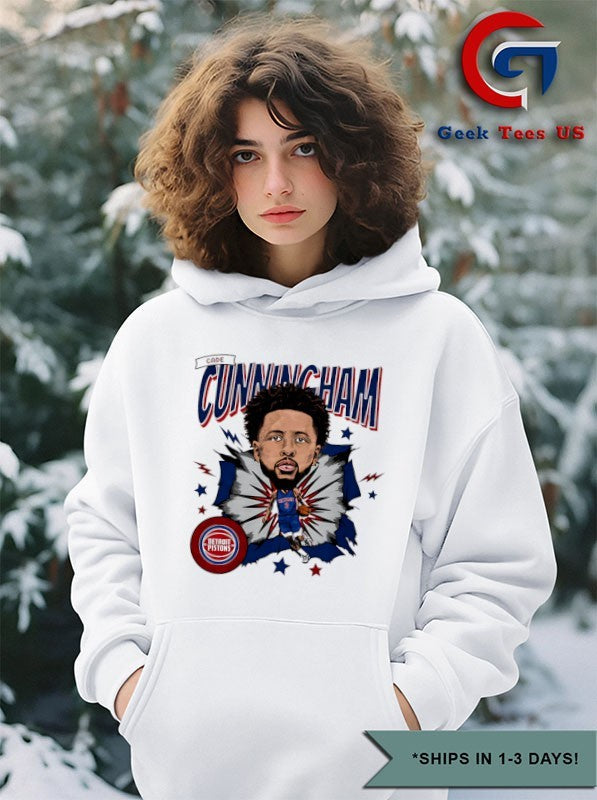 Cade Cunningham player Detroit Pistons NBA caricature shirt