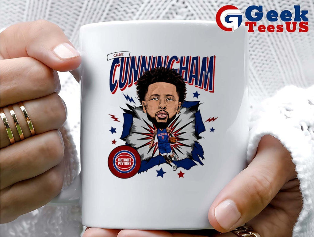 Cade Cunningham player Detroit Pistons NBA caricature shirt
