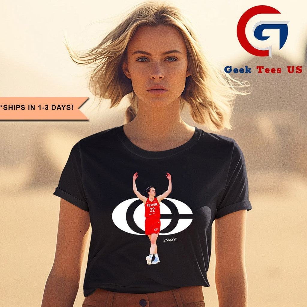 Caitlin Clark CC Indiana Fever WNBA logo shirt