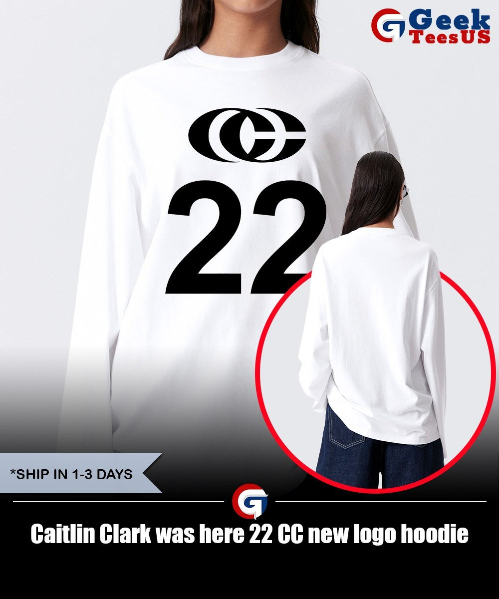 Caitlin Clark was here 22 CC new logo shirt
