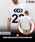 Caitlin Clark was here 22 CC new logo shirt