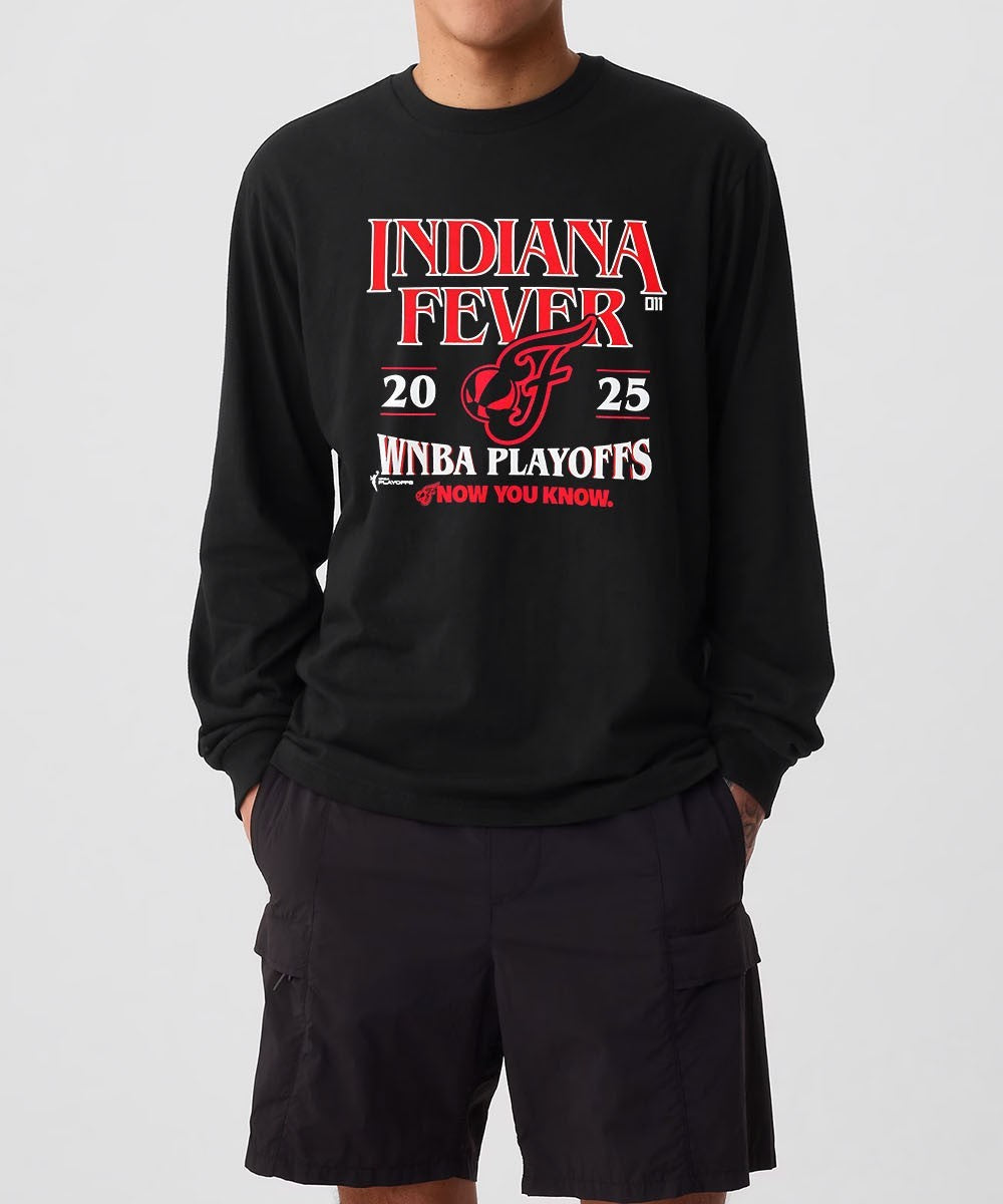 Caitlin Clark wearing Indiana Fever WNBA Playoffs now you know 2025 shirt