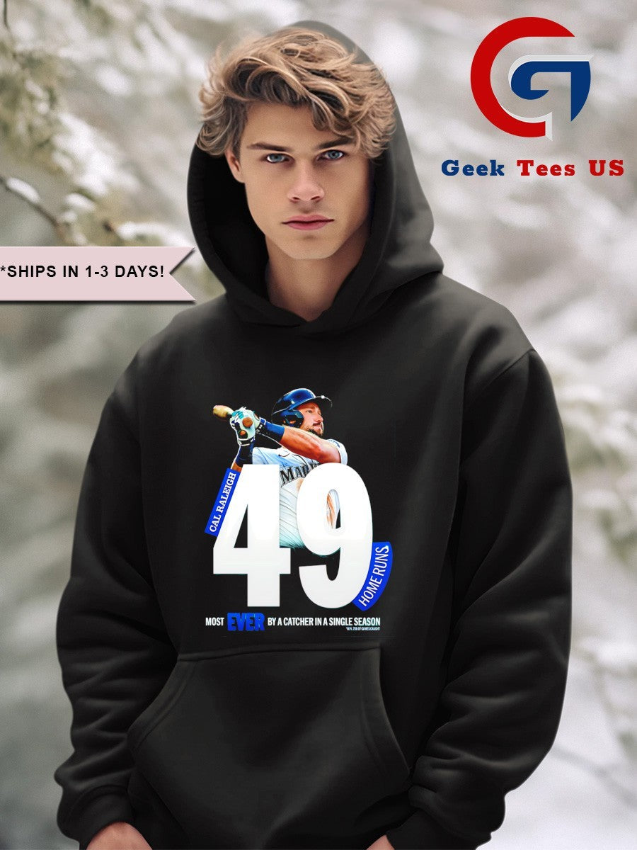 Cal Raleigh Seattle Mariners MLB 49 Home Runs in a Single Season shirt