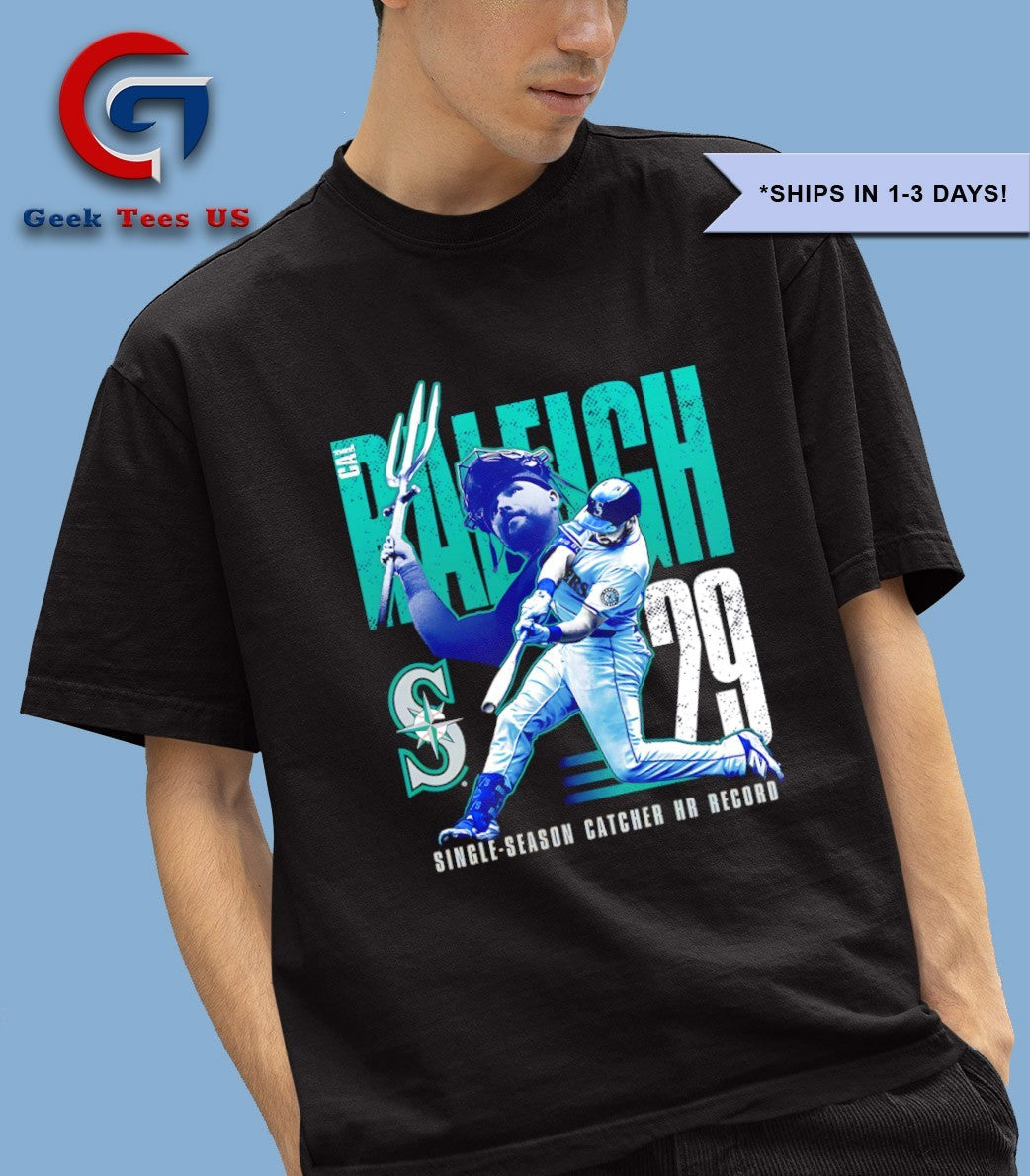 Cal Raleigh Seattle Mariners MLB Single Season Catcher Hr Record shirt