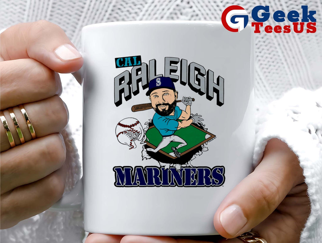 Cal Raleigh Seattle Mariners MLB caricature shirt