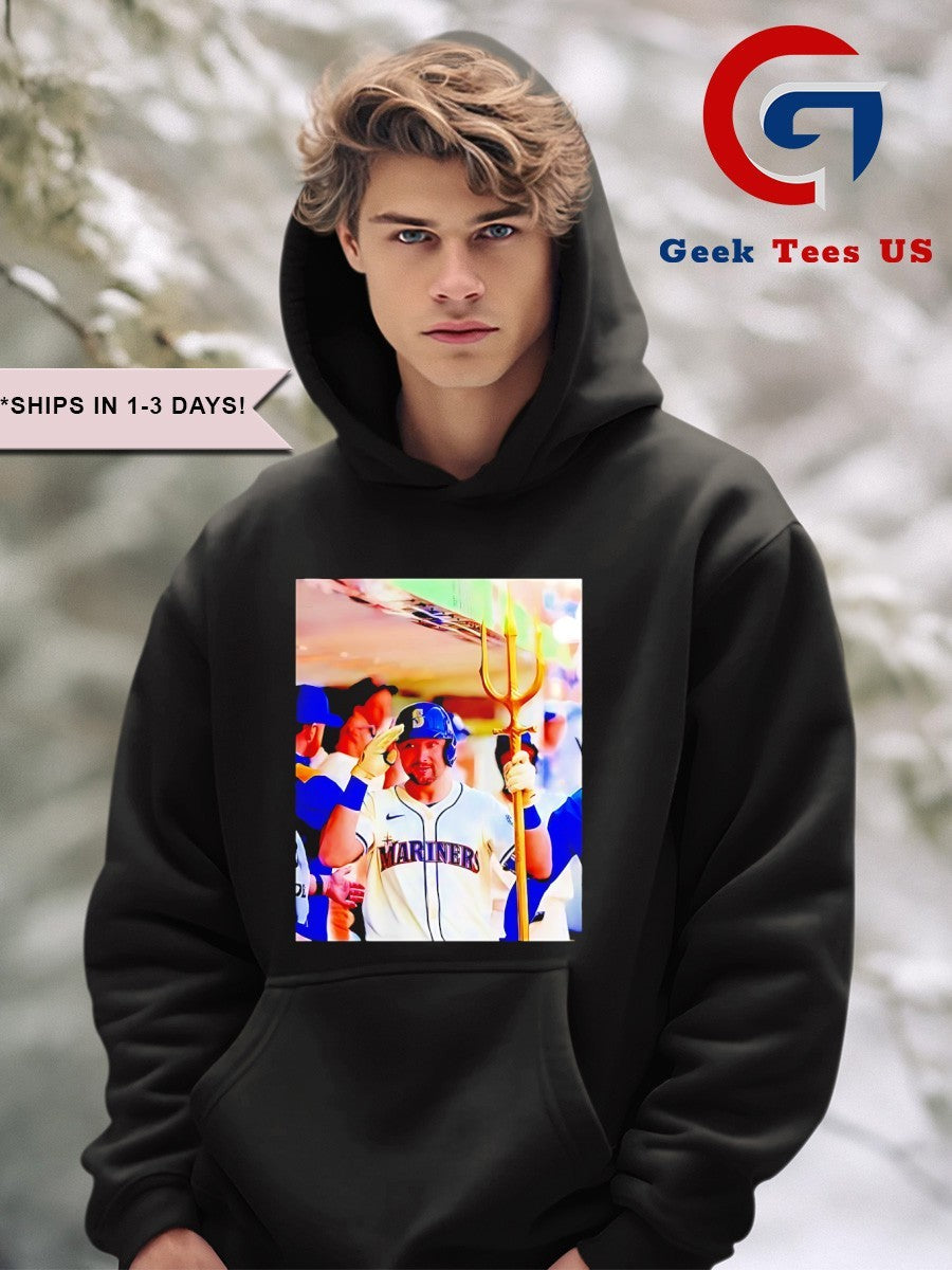 Cal Raleigh Seattle Mariners MLB photo T-shirt