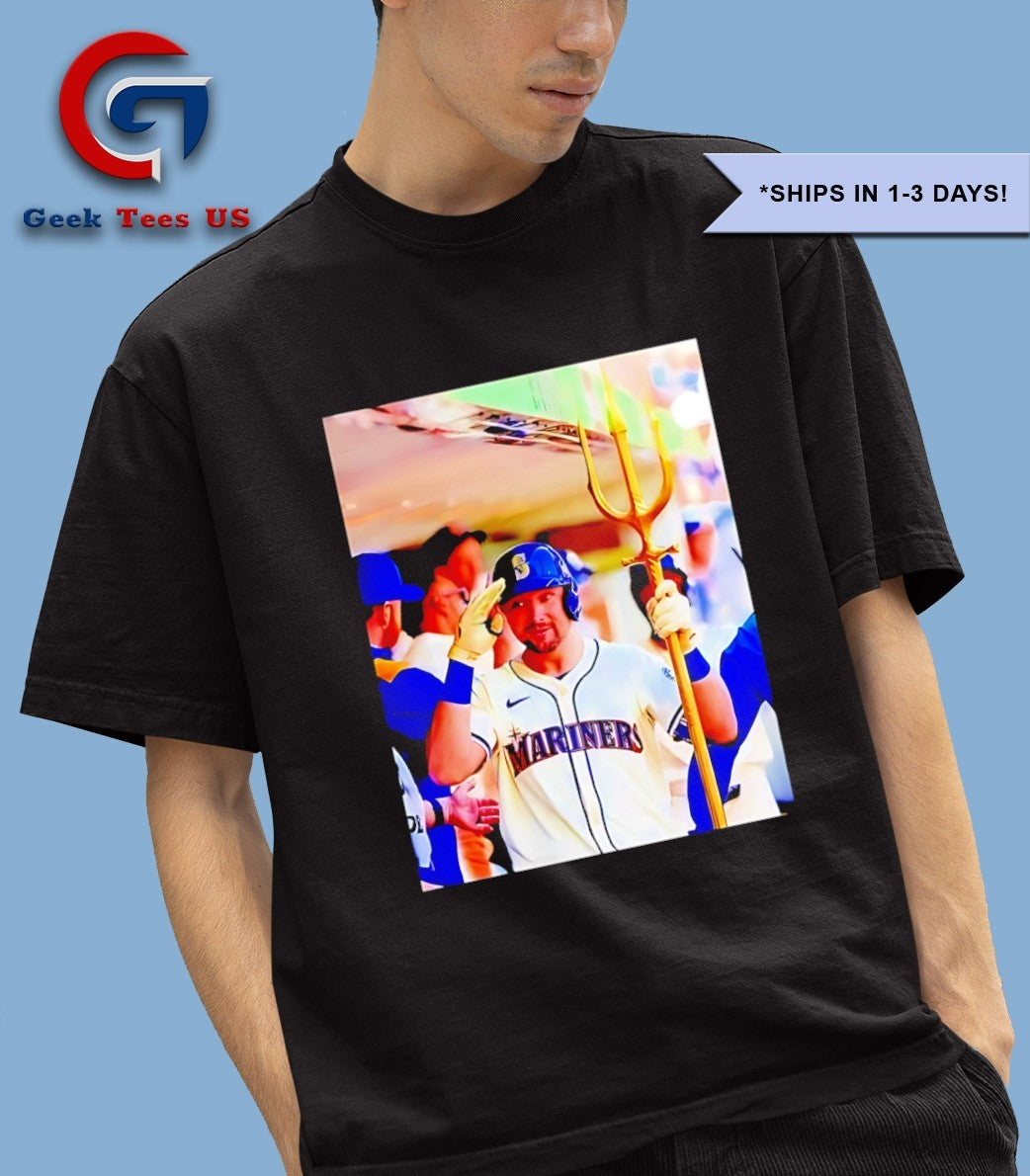 Cal Raleigh Seattle Mariners MLB photo T-shirt