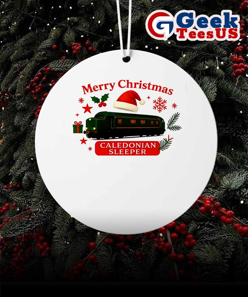Caladonian Sleeper Merry Christmas Ornament