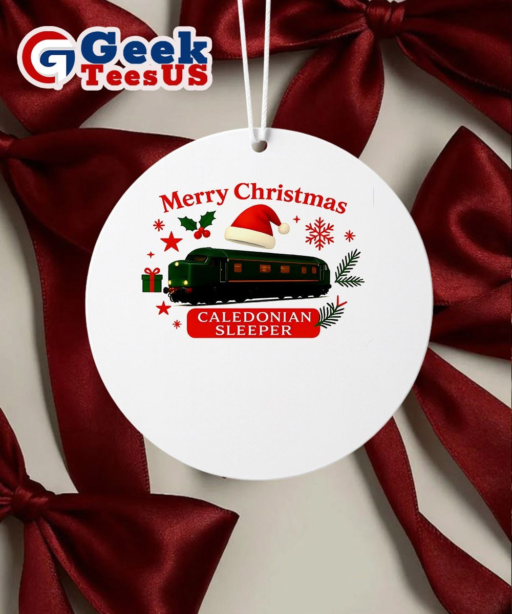 Caladonian Sleeper Merry Christmas Ornament