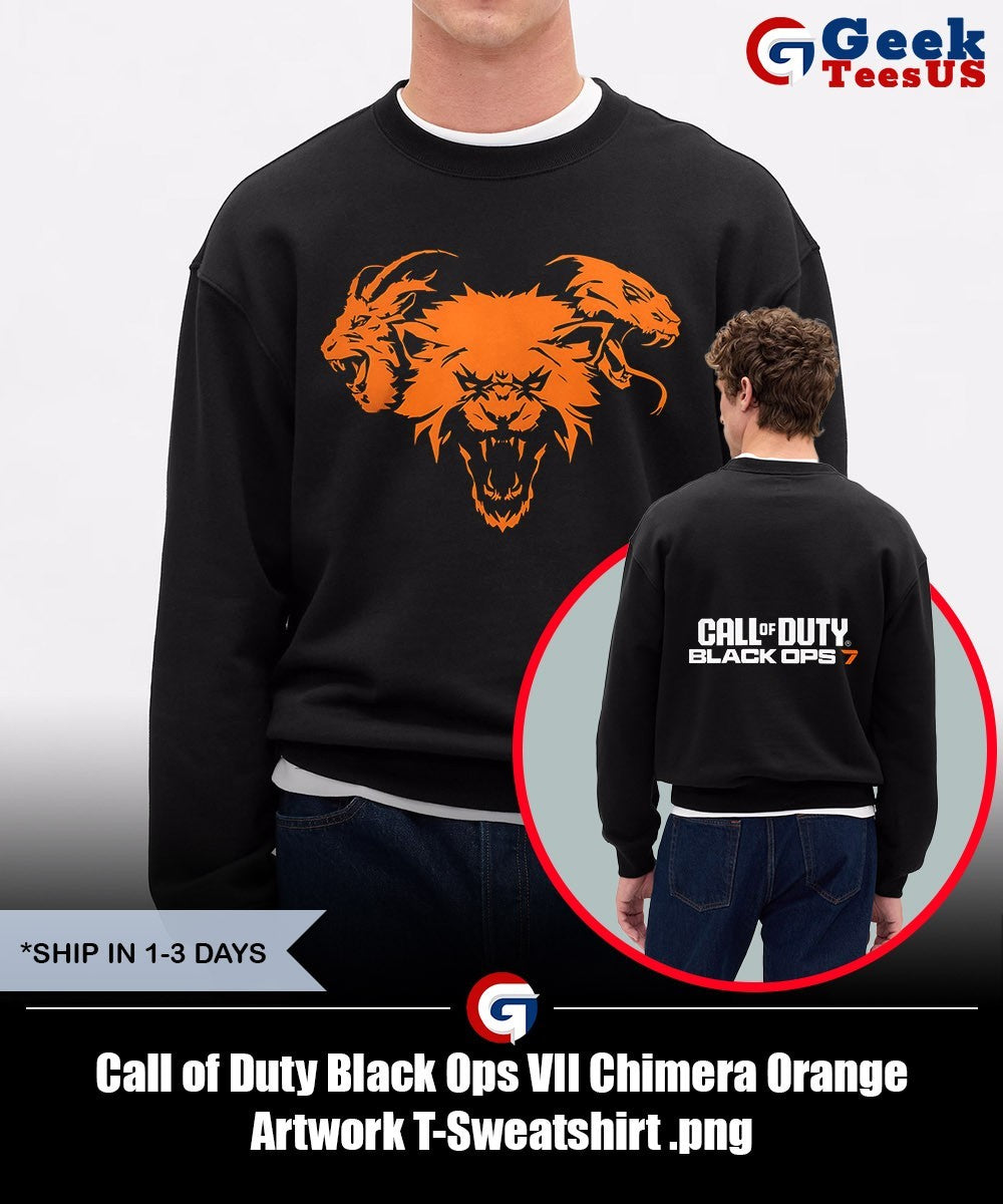 Call of Duty Black Ops VII Chimera Orange Artwork T-shirt