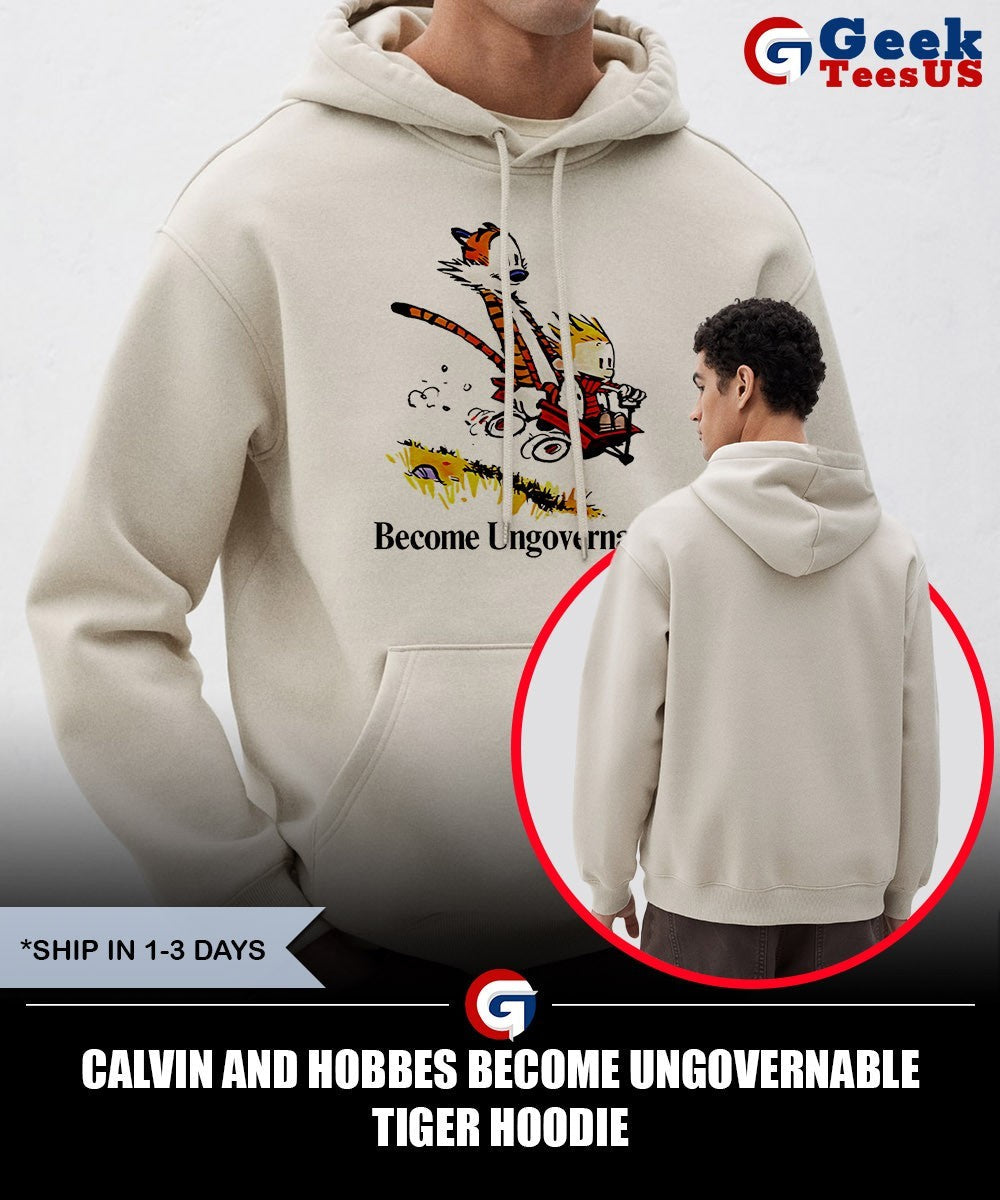 Calvin and Hobbes Become Ungovernable Tiger shirt