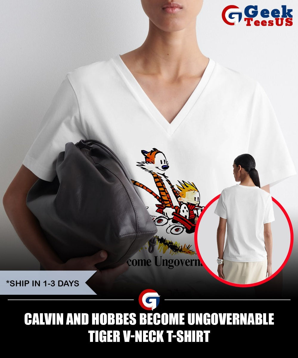 Calvin and Hobbes Become Ungovernable Tiger shirt
