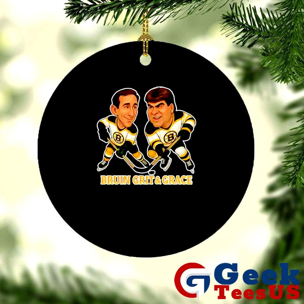 Cam Neely and Ray Bourque Bruin Grit and Grace Hockey caricatures shirt