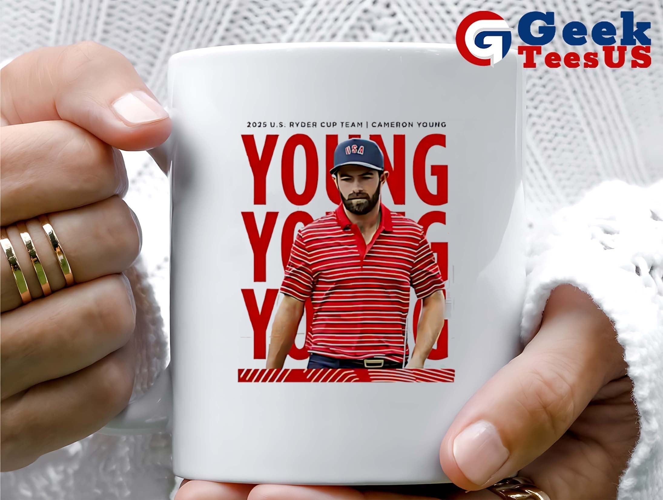 Cameron Young Ryder Cup USA 2025 Team shirt