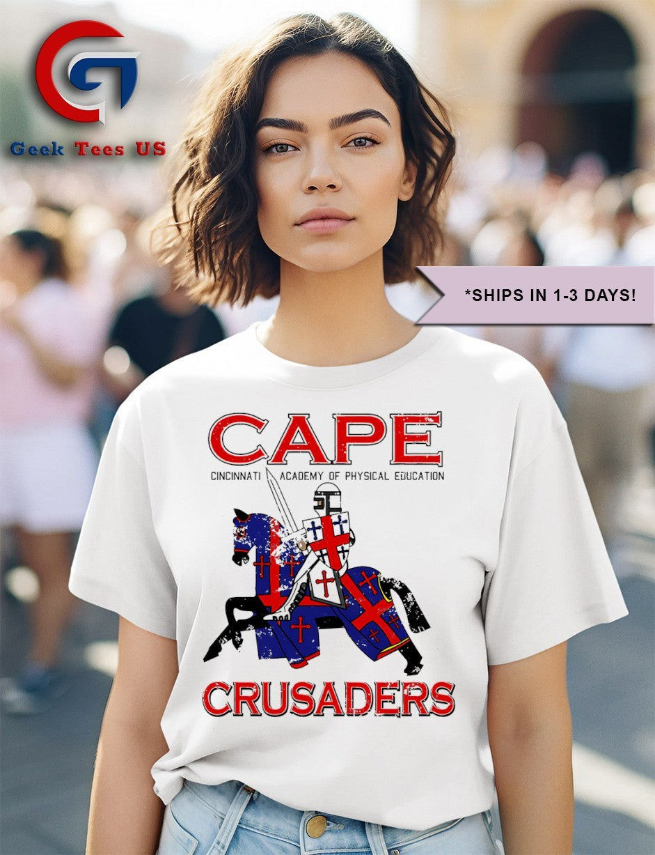 Cape Crusaders Cincinnati Academy of Physical Education shirt