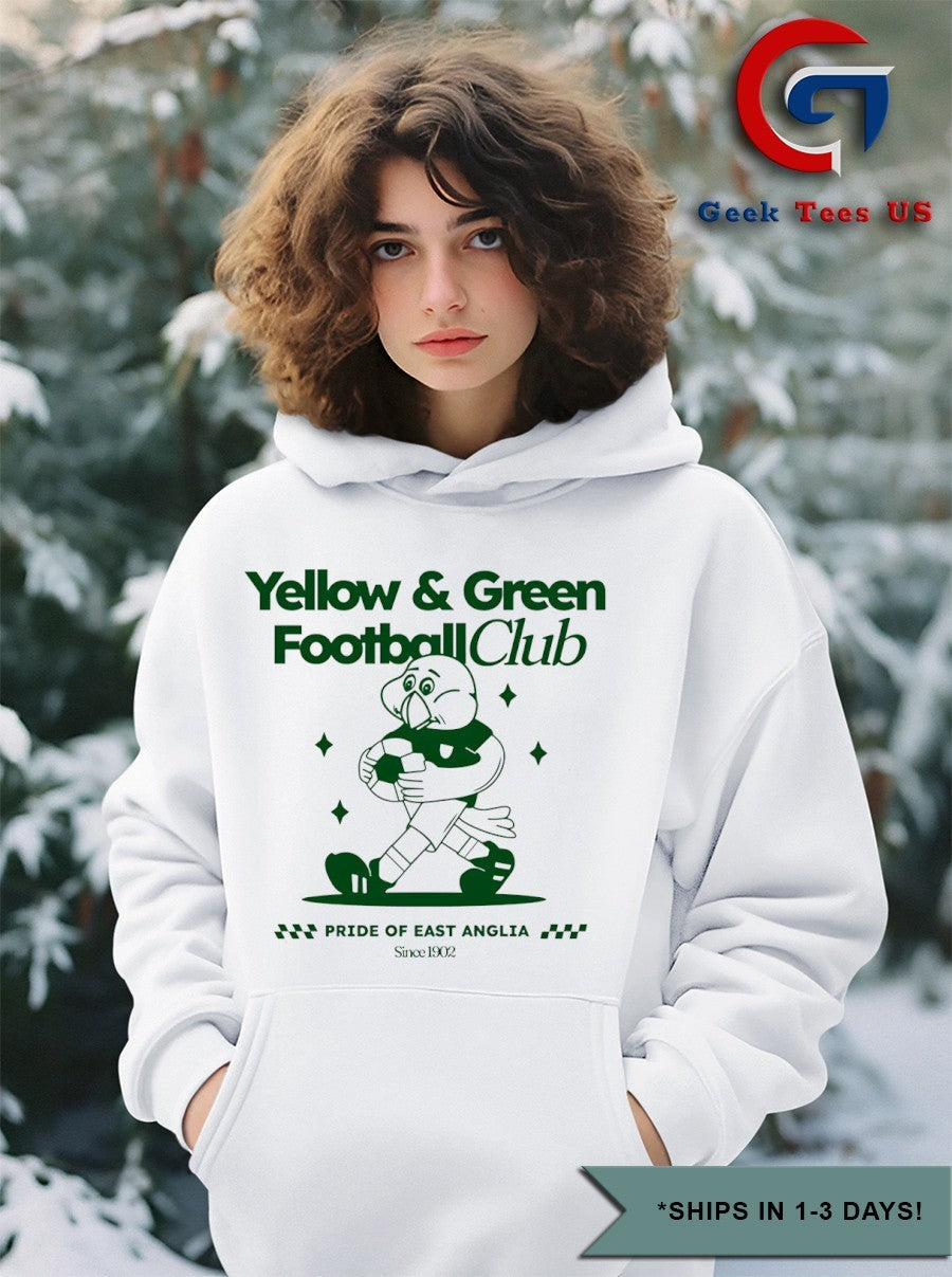Captain Canary Yellow and Green football club shirt