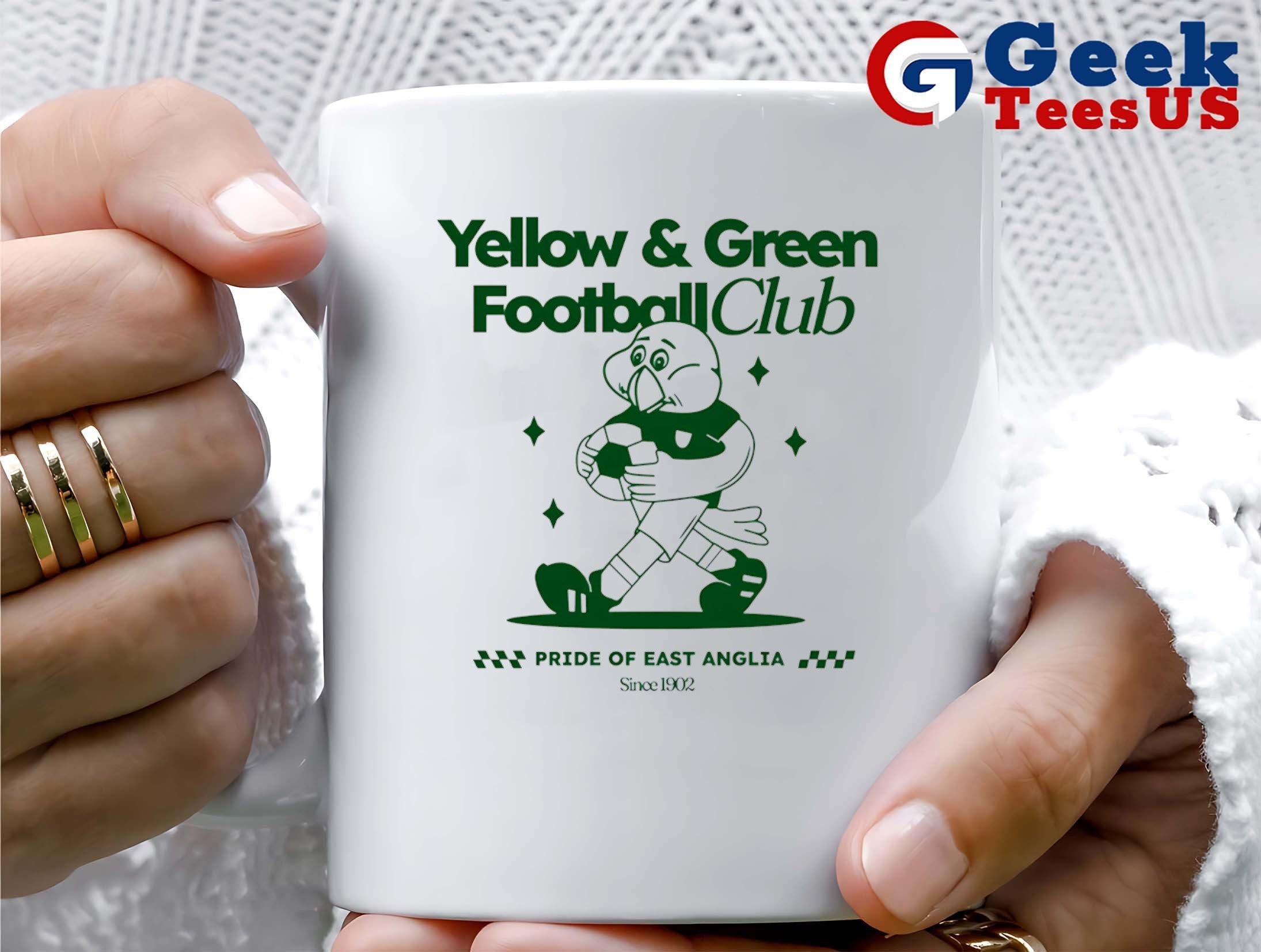 Captain Canary Yellow and Green football club shirt