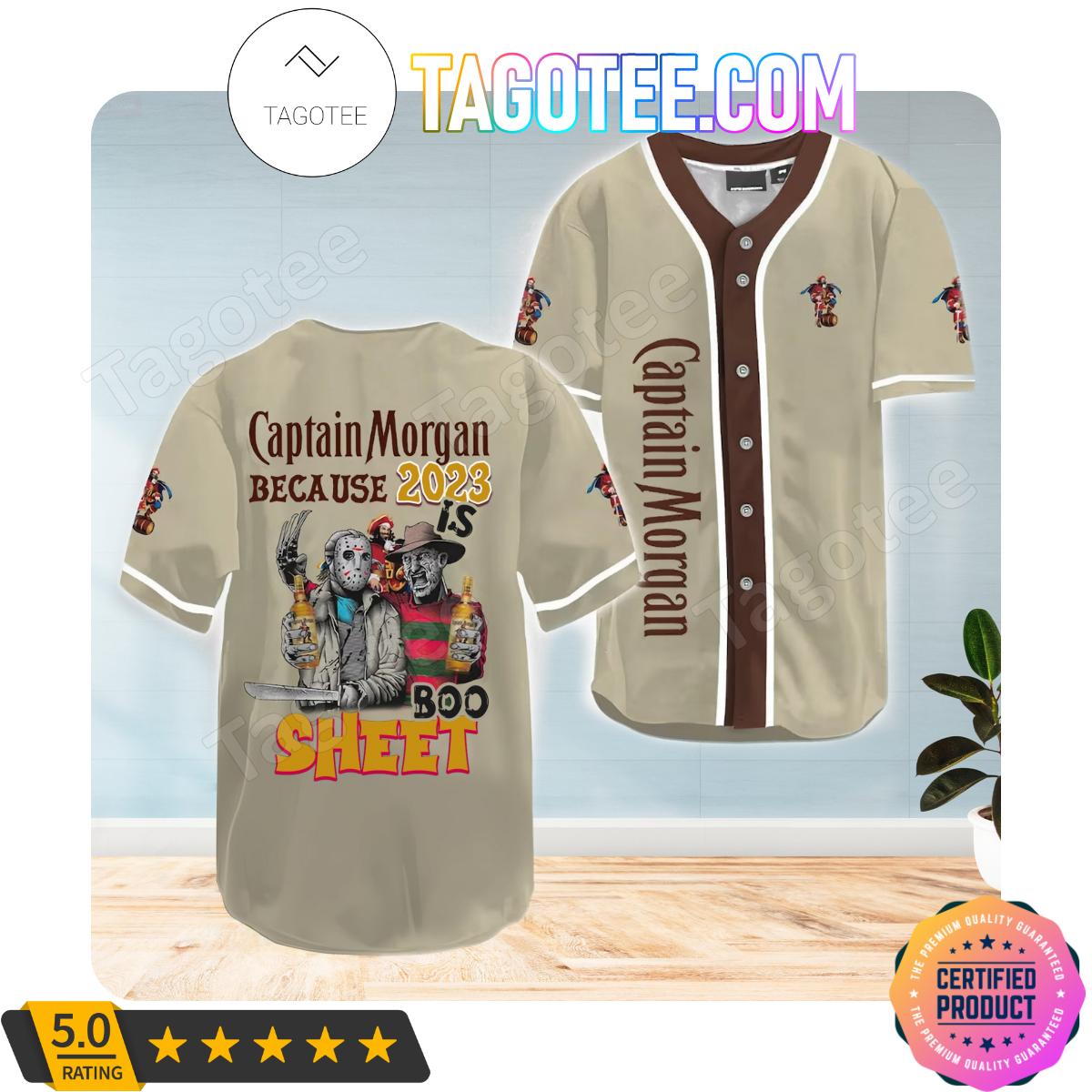 Captain Morgan Freddy And Jason 2023 Boo Sheet Jerseys