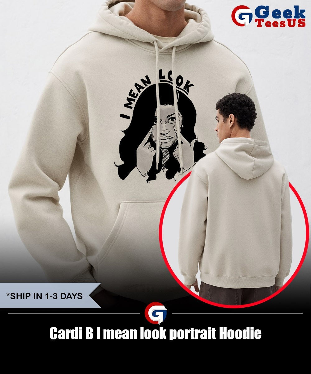 Cardi B I mean look portrait shirt