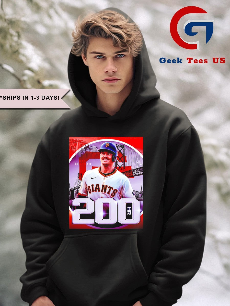 Career Home Run No. 200 For Matt Chapman San Francisco Giants MLB shirt