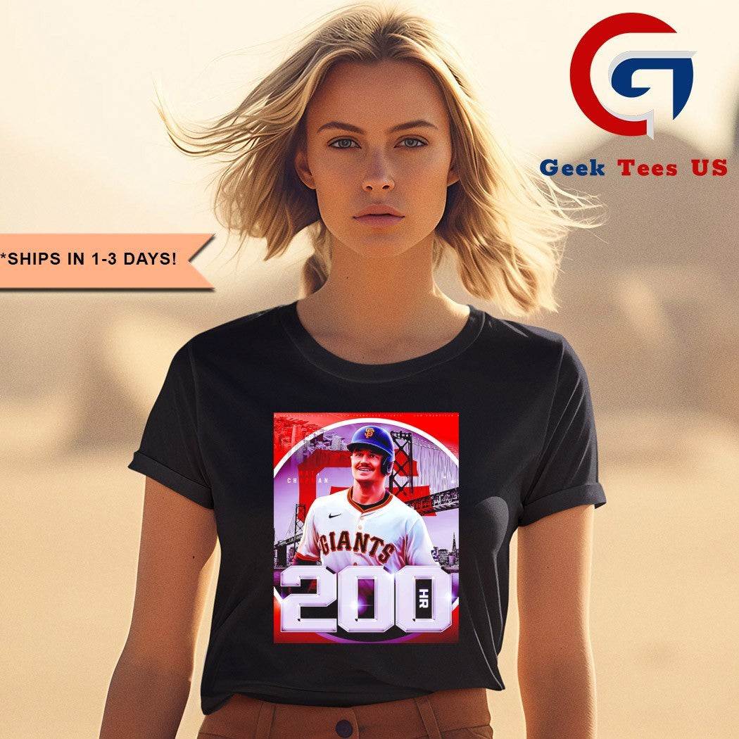 Career Home Run No. 200 For Matt Chapman San Francisco Giants MLB shirt