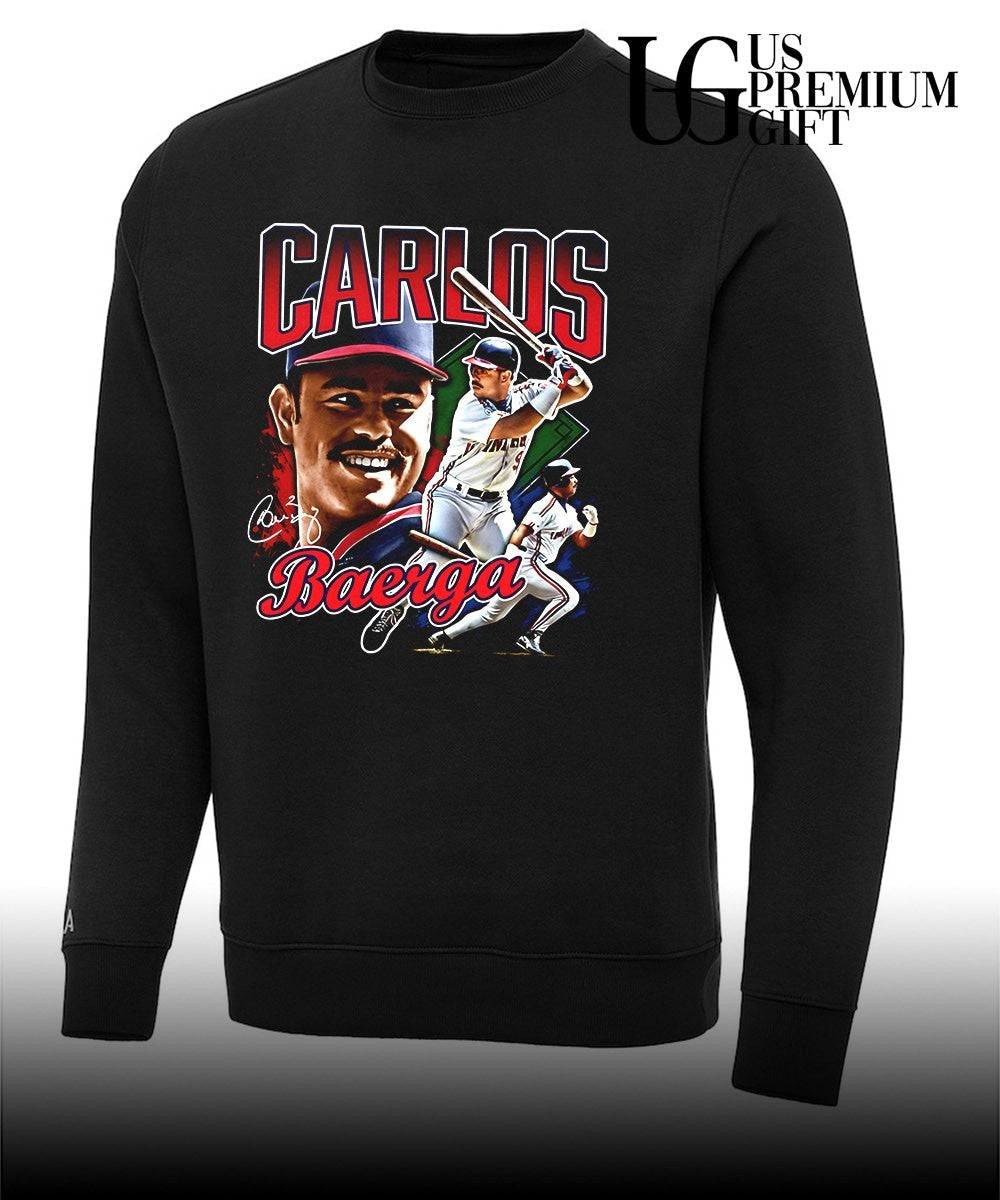 Carlos Baerga Atlanta Braves baseball signature graphic shirt