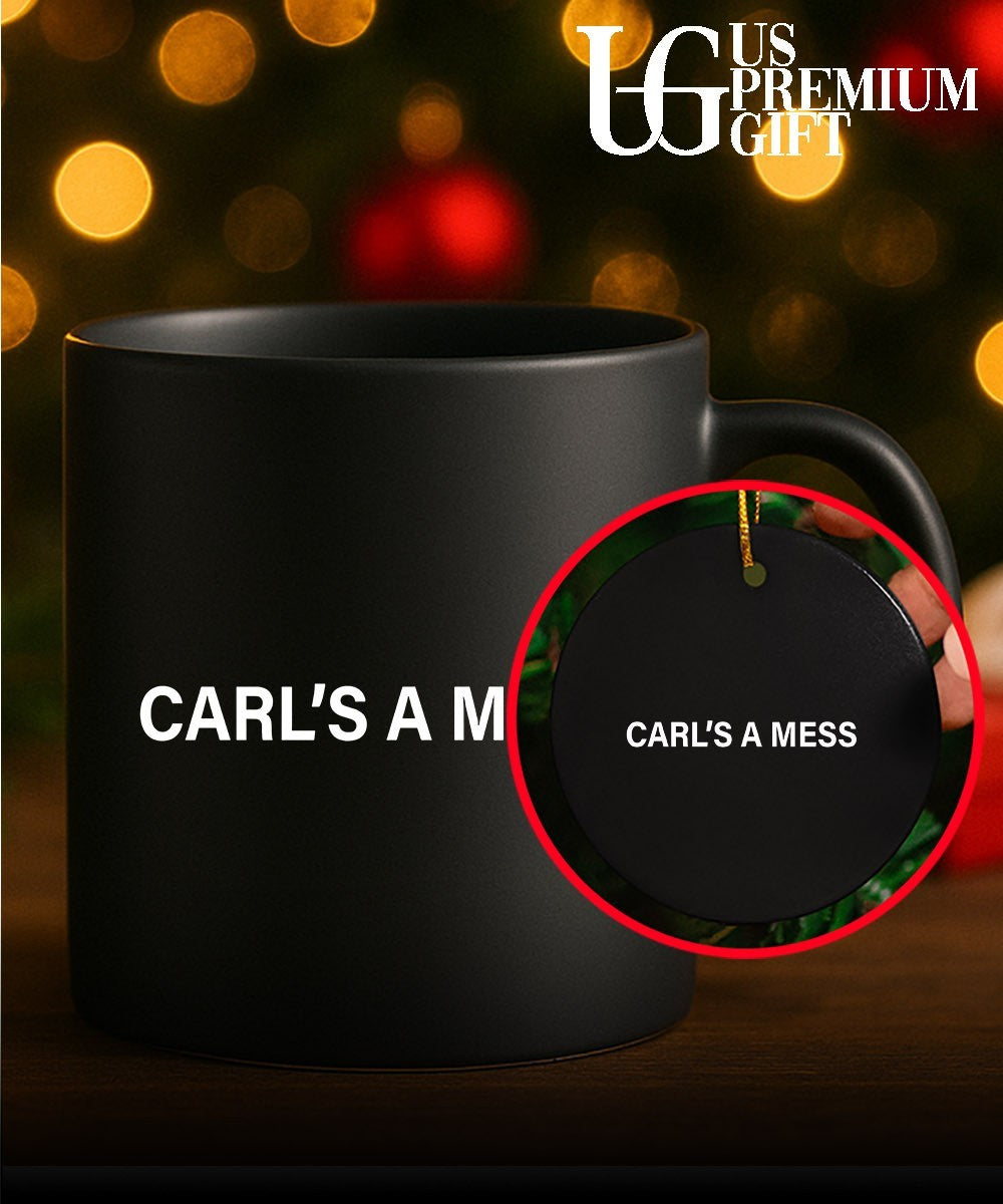 Carl’s a mess shirt