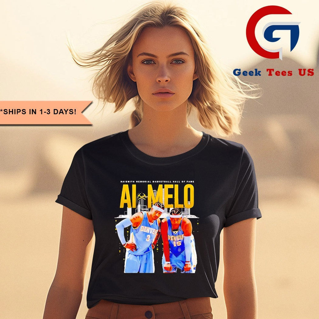 Carmelo Anthony and Allen Iverson Naismith Memorial Basketball Hall of Fame shirt