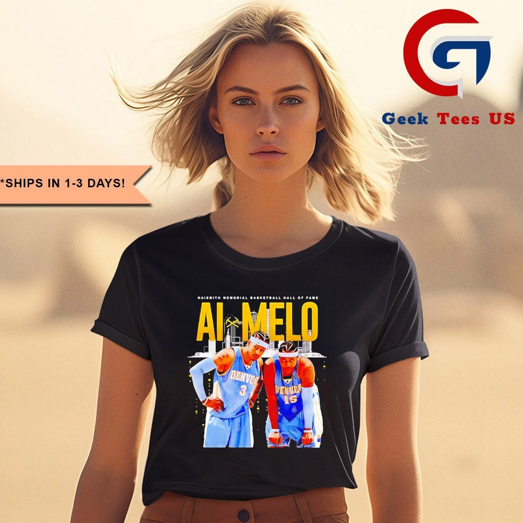 Carmelo Anthony and Allen Iverson Naismith Memorial Basketball Hall of Fame shirt