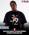 Cash Jones number 32 Georgia Bulldogs football breakthrough shirt