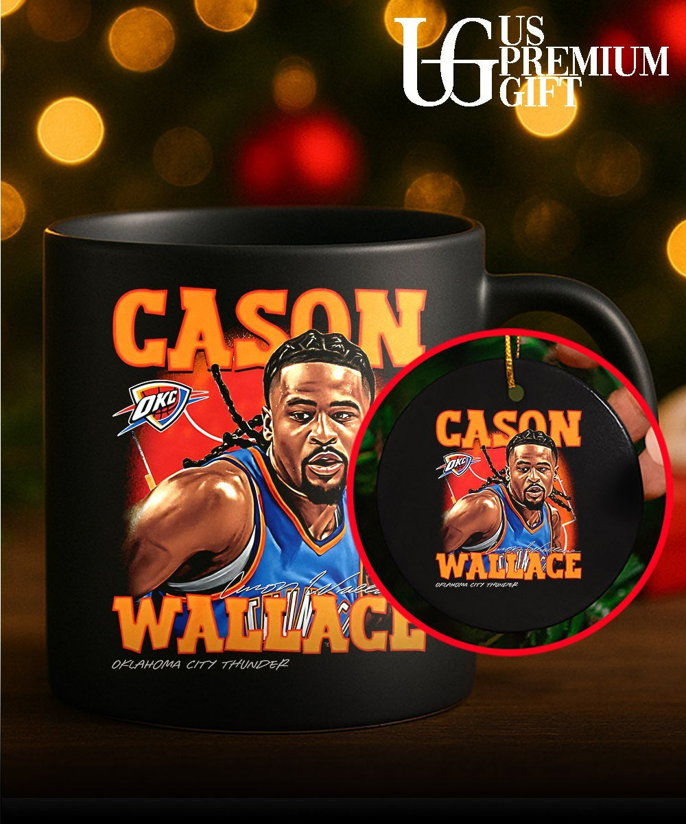Cason Wallace Oklahoma City Thunder NBA 2026 signature graphic shirt