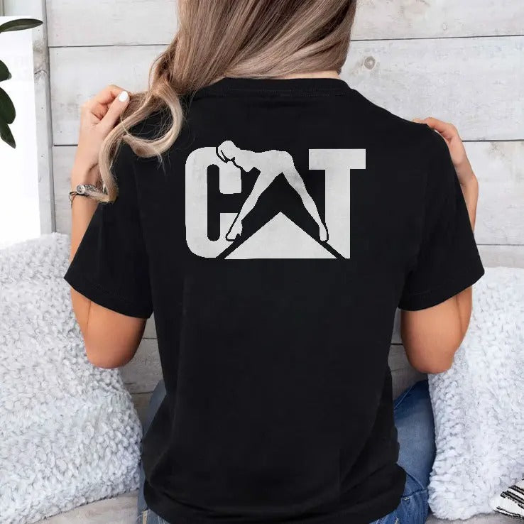 Cat With Woman T Shirt