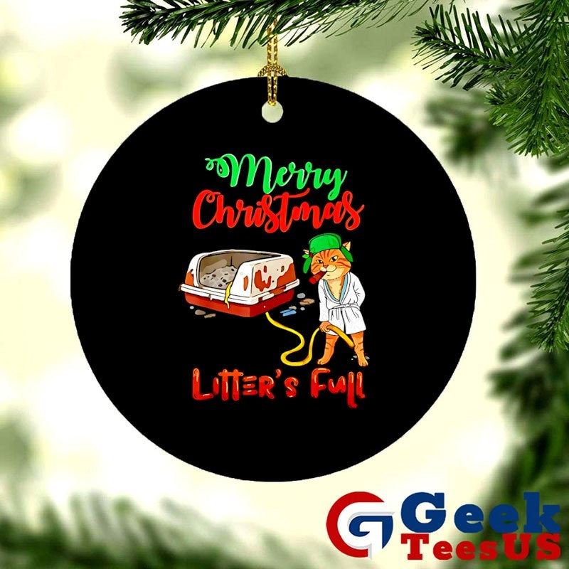 Cat litter’s full Merry Christmas shirt