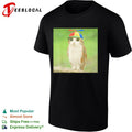 Cat owl hybrid creature propeller hat shirt