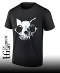 Cat skull logo shirt