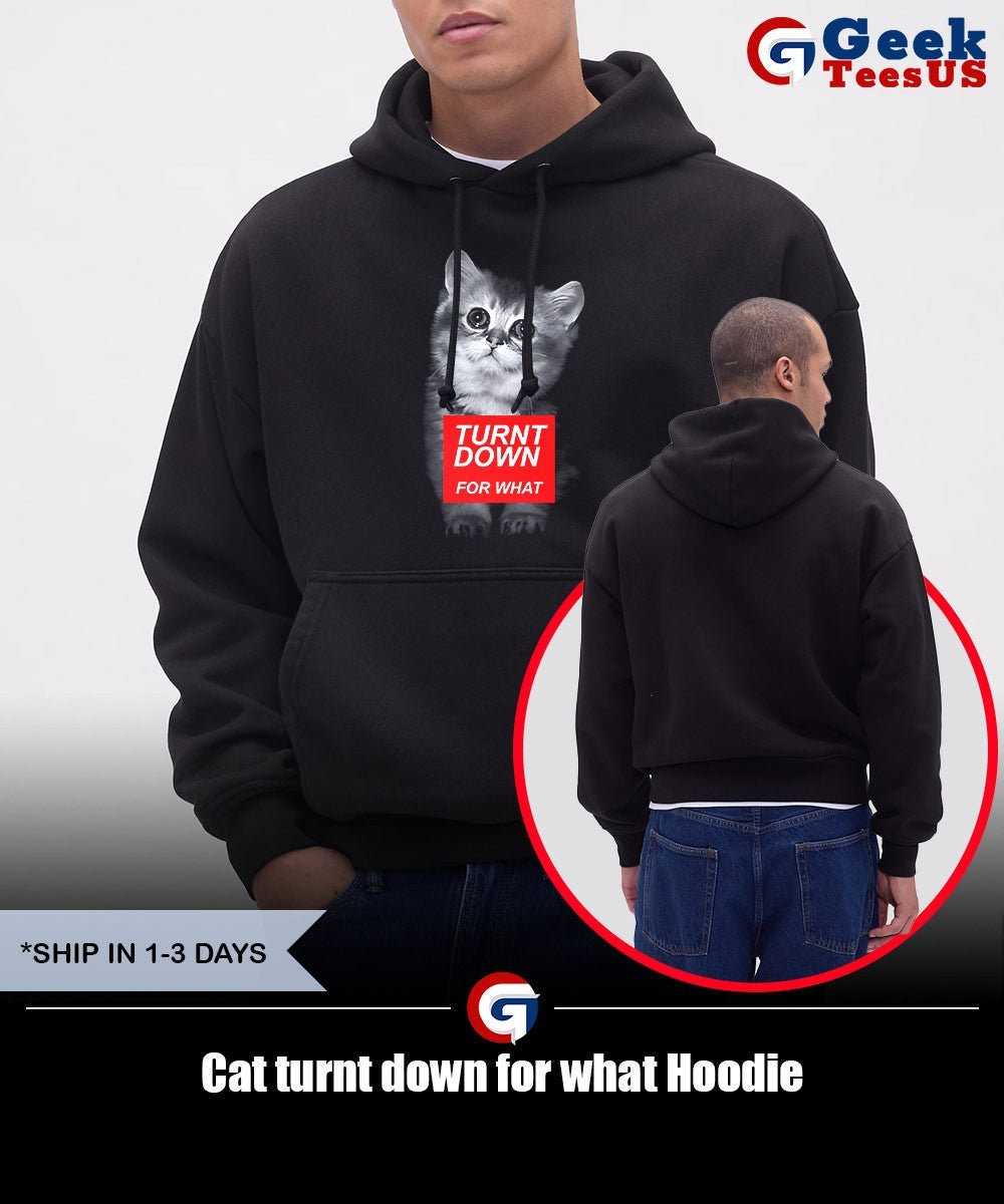 Cat turnt down for what shirt