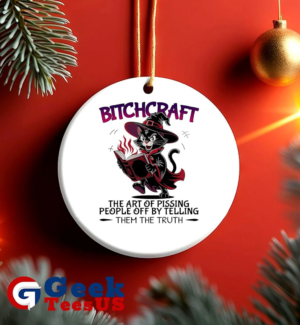 Cat wizard bitchcraft the art of pissing people off by telling them the truth shirt
