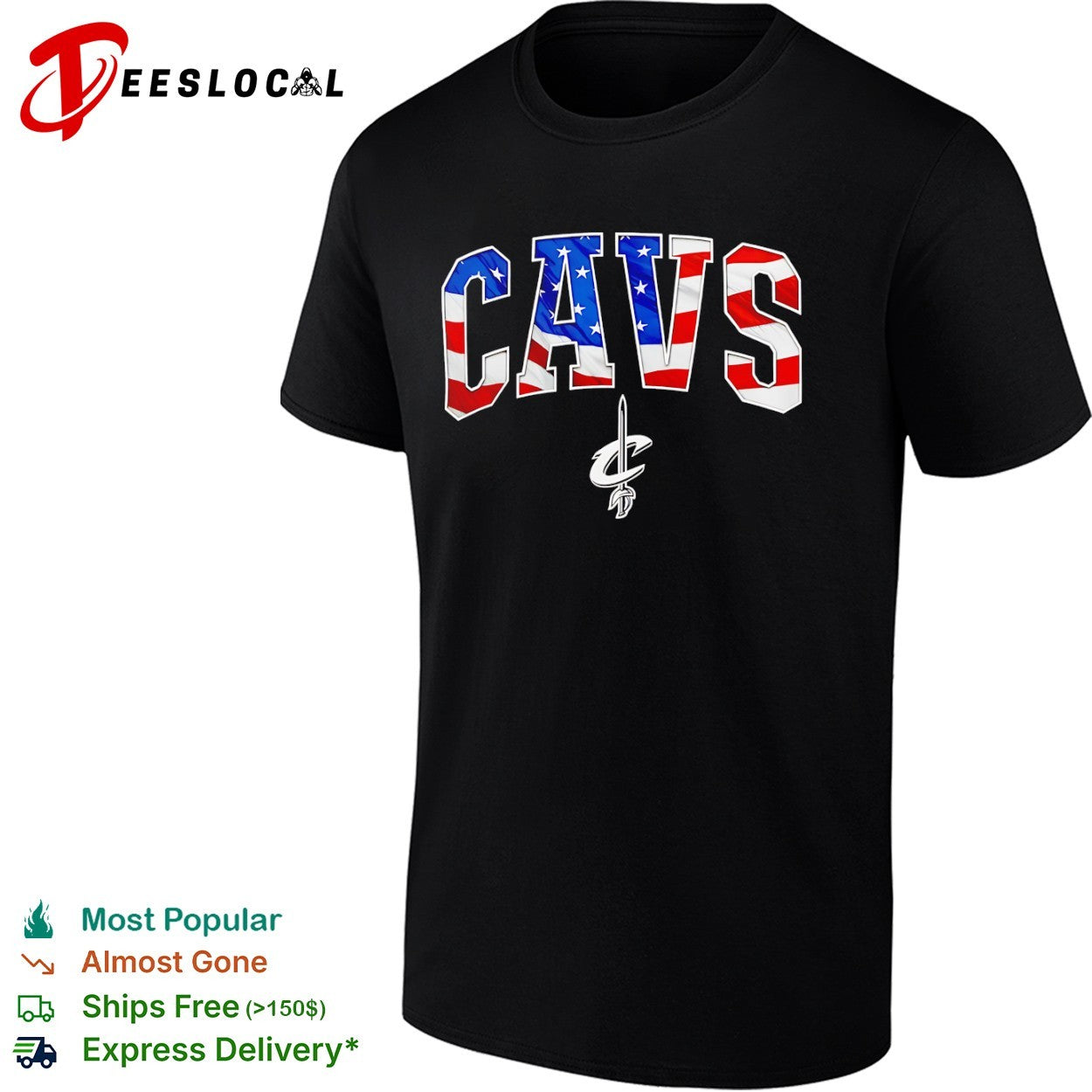 Cavs Cleveland Cavaliers American Flag Basketball shirt