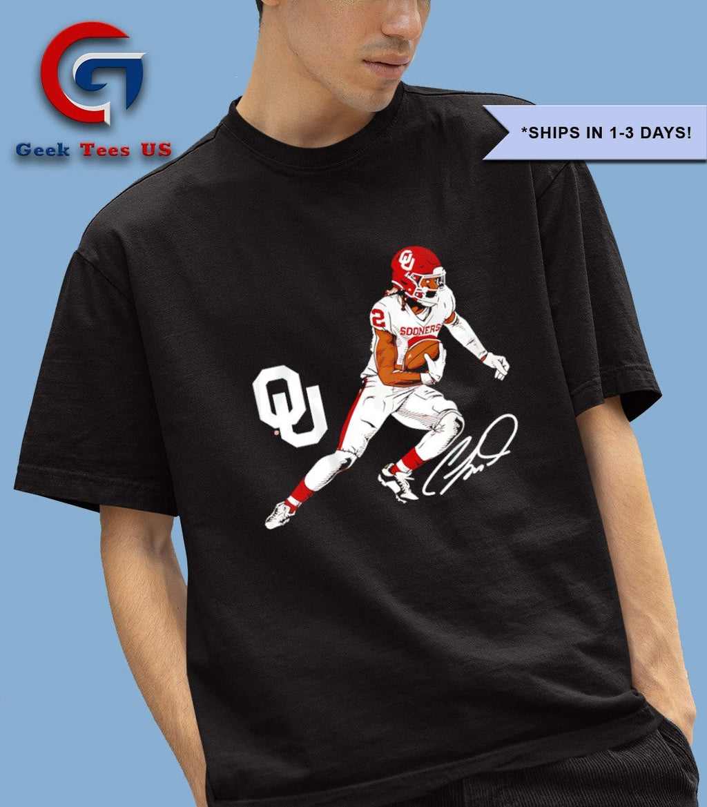 CeeDee Lamb Oklahoma Sooners football superstar pose signature shirt