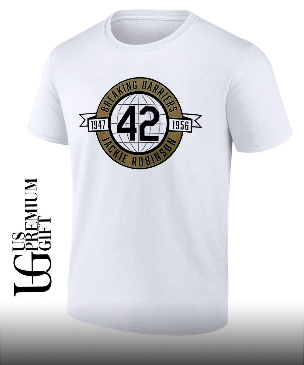 Celebrates Breaking Barriers No 42 Jackie Robinson 1947-1956 shirt