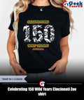 Celebrating 150 Wild Years Cincinnati Zoo shirt