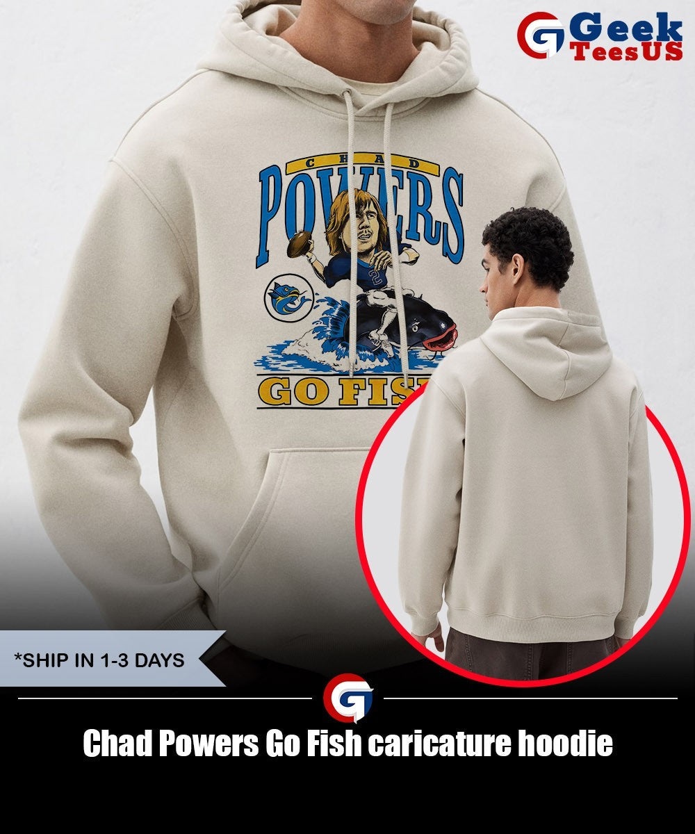 Chad Powers Go Fish caricature shirt