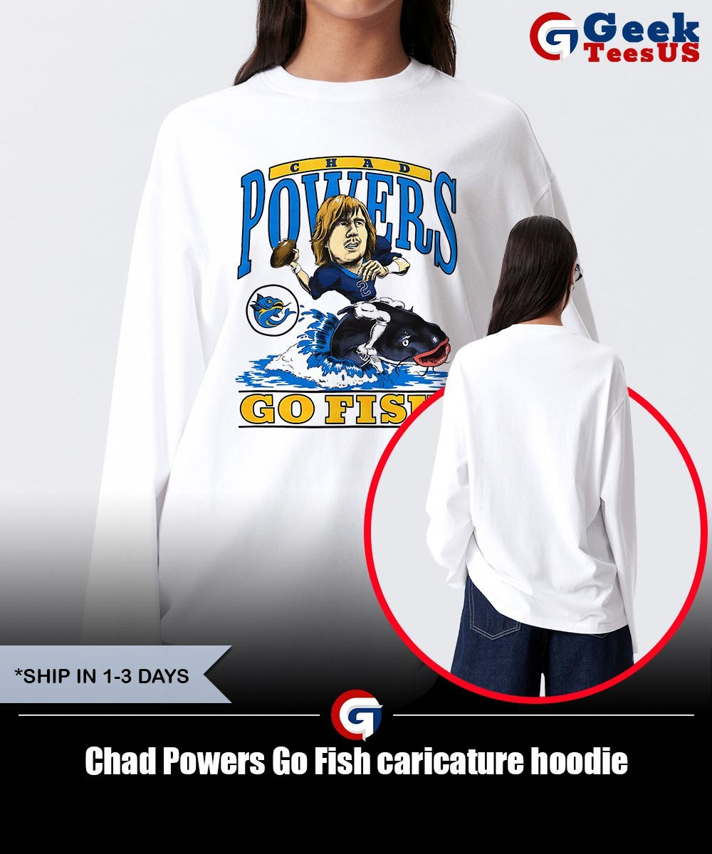 Chad Powers Go Fish caricature shirt