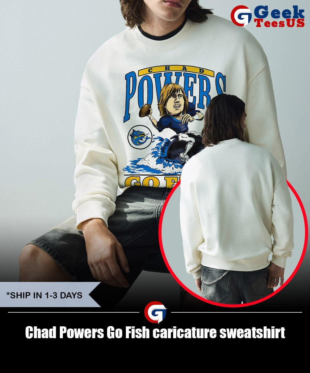 Chad Powers Go Fish caricature shirt