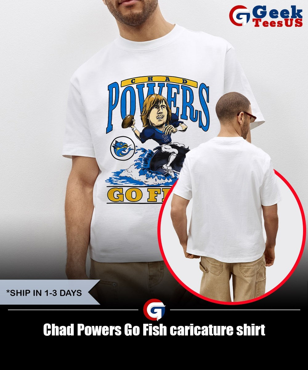 Chad Powers Go Fish caricature shirt
